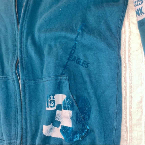 Philadelphia Eagles Football Zip Up Hoodie Victoria Secret Philly - Picture 3 of 7